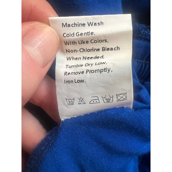 THREE PIECE LOUNGE SET FOR WOMEN ROYAL BLUE SIZE S - Picture 15 of 16